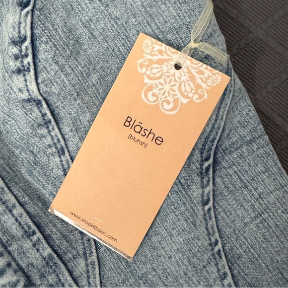 Blashe Denim Blue Women's Corset Top, Women’s L - Picture 4 of 5